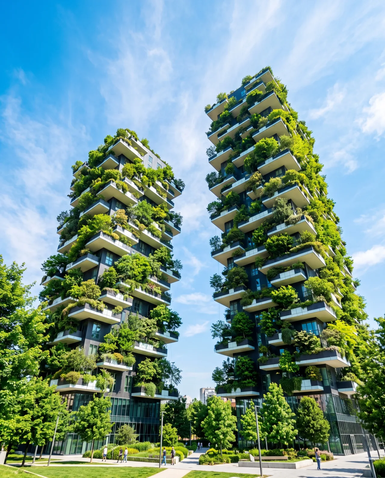 Il Bosco Verticale a Milano, territorio in cui opera il network RE POINT Group
